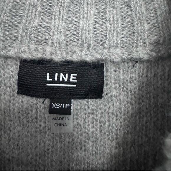 NWOT Line The Label Grey Full Zip Vest XS - Picture 3 of 5